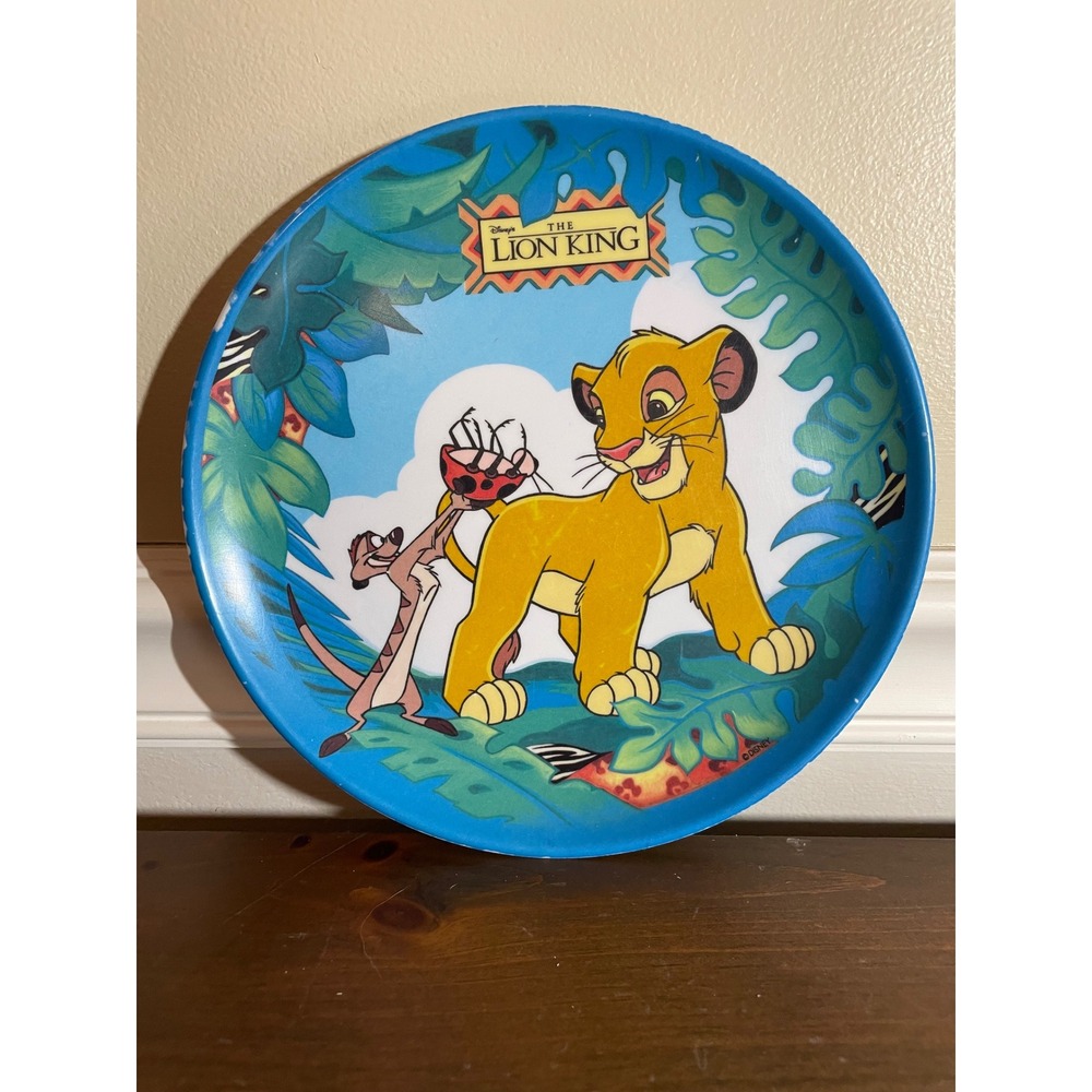 Vintage Disney The Lion King Simba Timon Melamine Plate Zak Designs 90s Kitchen